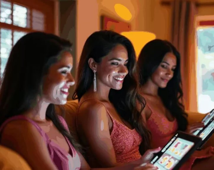 Pengalaman mobile Slot Cocktail Nights responsif